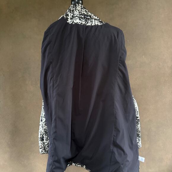 Lane Bryant Metallic Black & White Tweed Coat – Mid-Length, Lined Size 18/20 - Picture 12 of 12